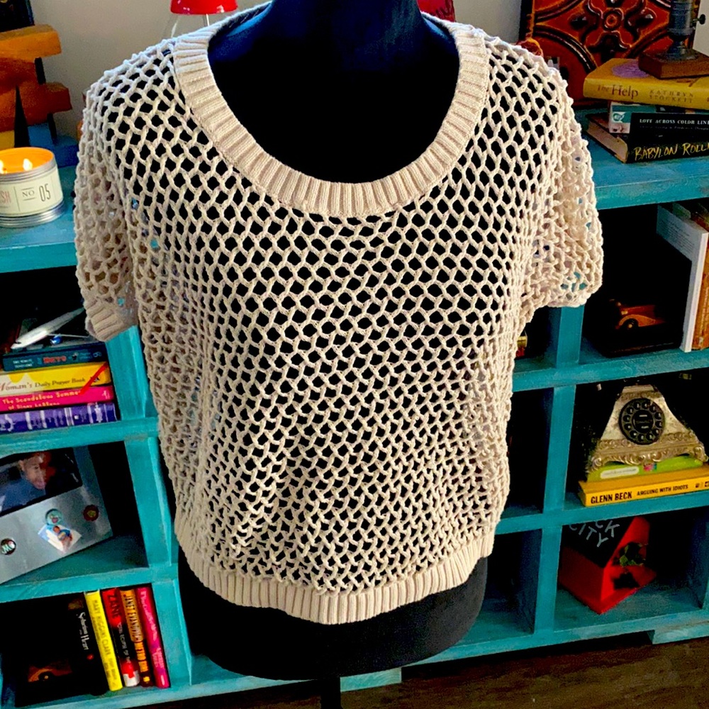 See through Knit Crop.